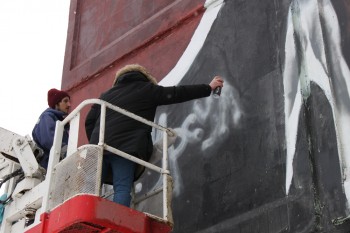 На фестивале "Утро Родины 2020" открыли граффити "Ликвидации"