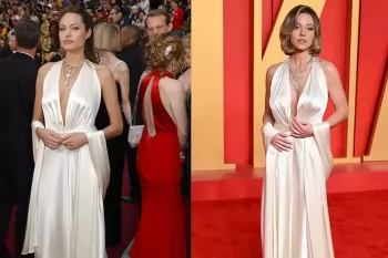 Сидни Суини скопировала платье Анджелины Джоли для "Оскара 2024"