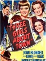 Превью постера #84877 к фильму "Три девушки в городе" (1941)