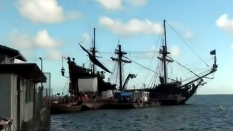 Видео №2 со съемочной площадки фильма "Пираты Карибского моря 4: На странных берегах"