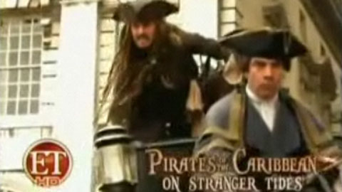 Первое видео из фильма "Пираты Карибского моря 4: На странных берегах"