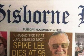 Новозеландская газета "похоронила" Спайка Ли вместо Стэна Ли