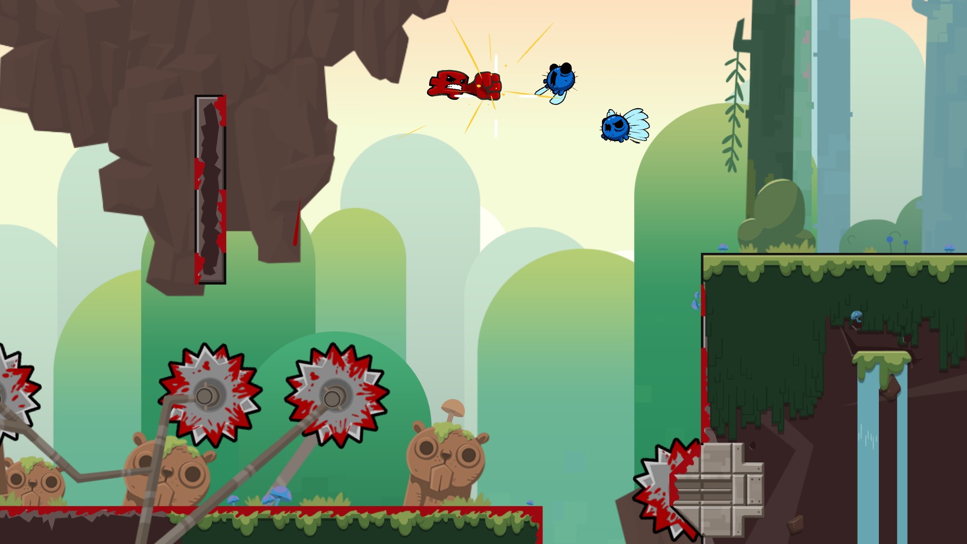 Игра Super Meat Boy Forever (2020). Скриншот N180402