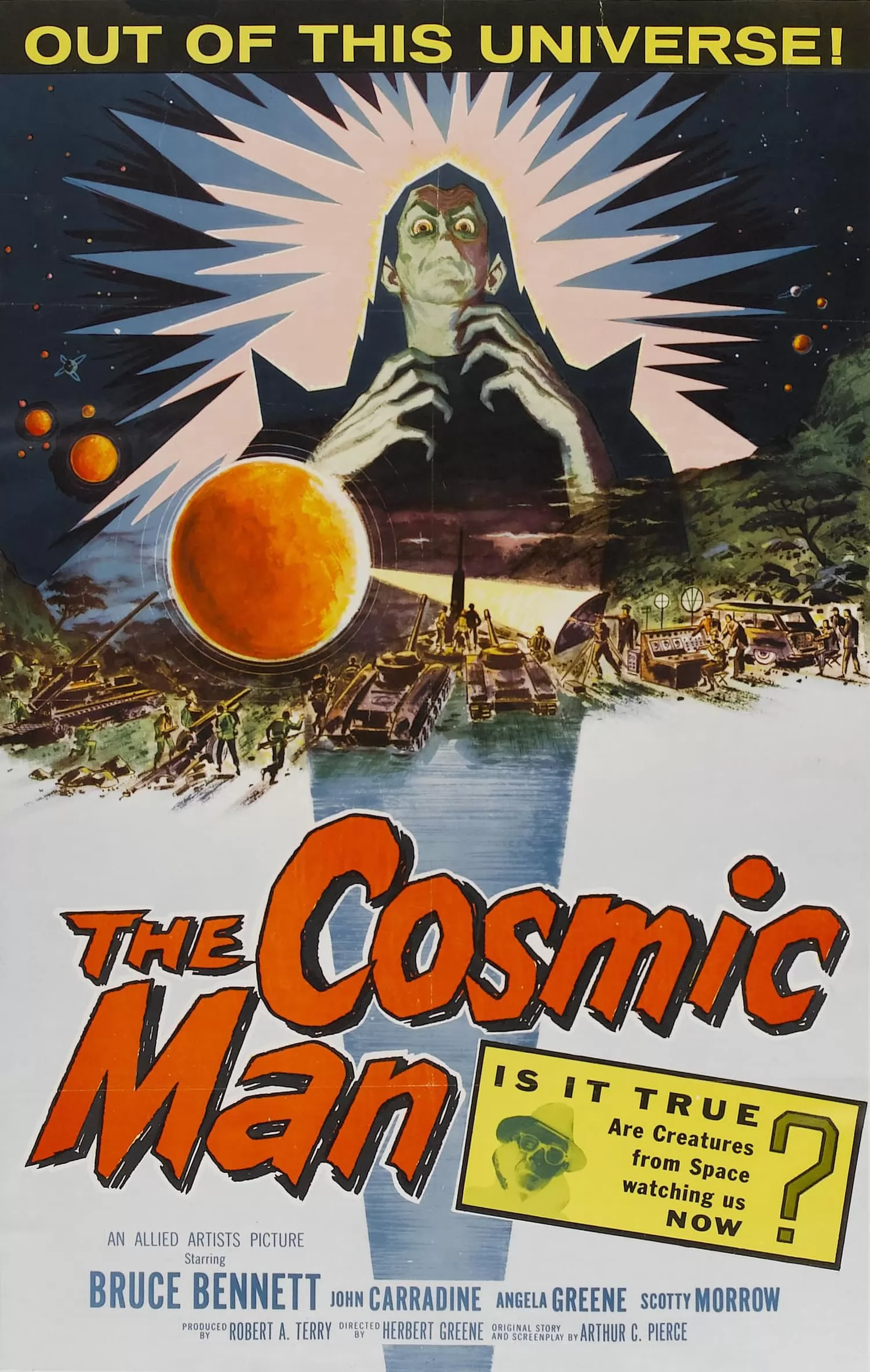 Пришелец из космоса / The Cosmic Man (1959) отзывы. Рецензии. Новости кино. Актеры фильма Пришелец из космоса. Отзывы о фильме Пришелец из космоса