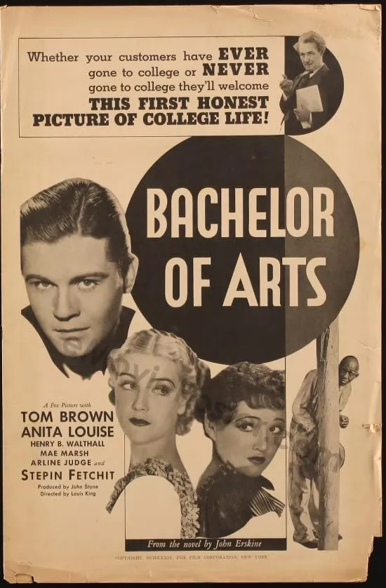 Бакалавр искусств / Bachelor of Arts (1934) отзывы. Рецензии. Новости кино. Актеры фильма Бакалавр искусств. Отзывы о фильме Бакалавр искусств