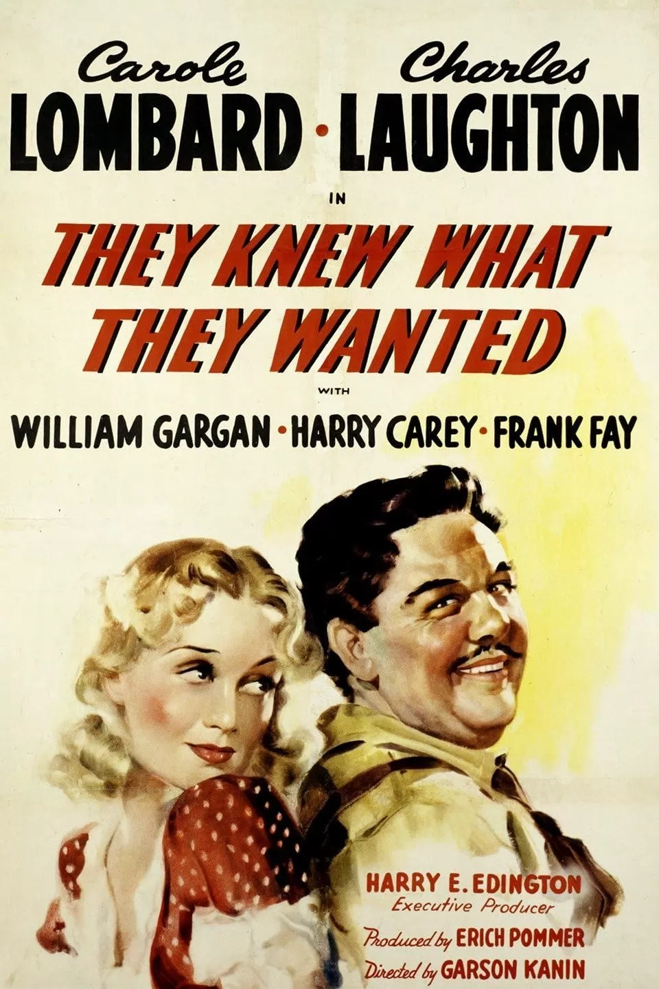 Они знали, что хотели / They Knew What They Wanted (1940) отзывы. Рецензии. Новости кино. Актеры фильма Они знали, что хотели. Отзывы о фильме Они знали, что хотели