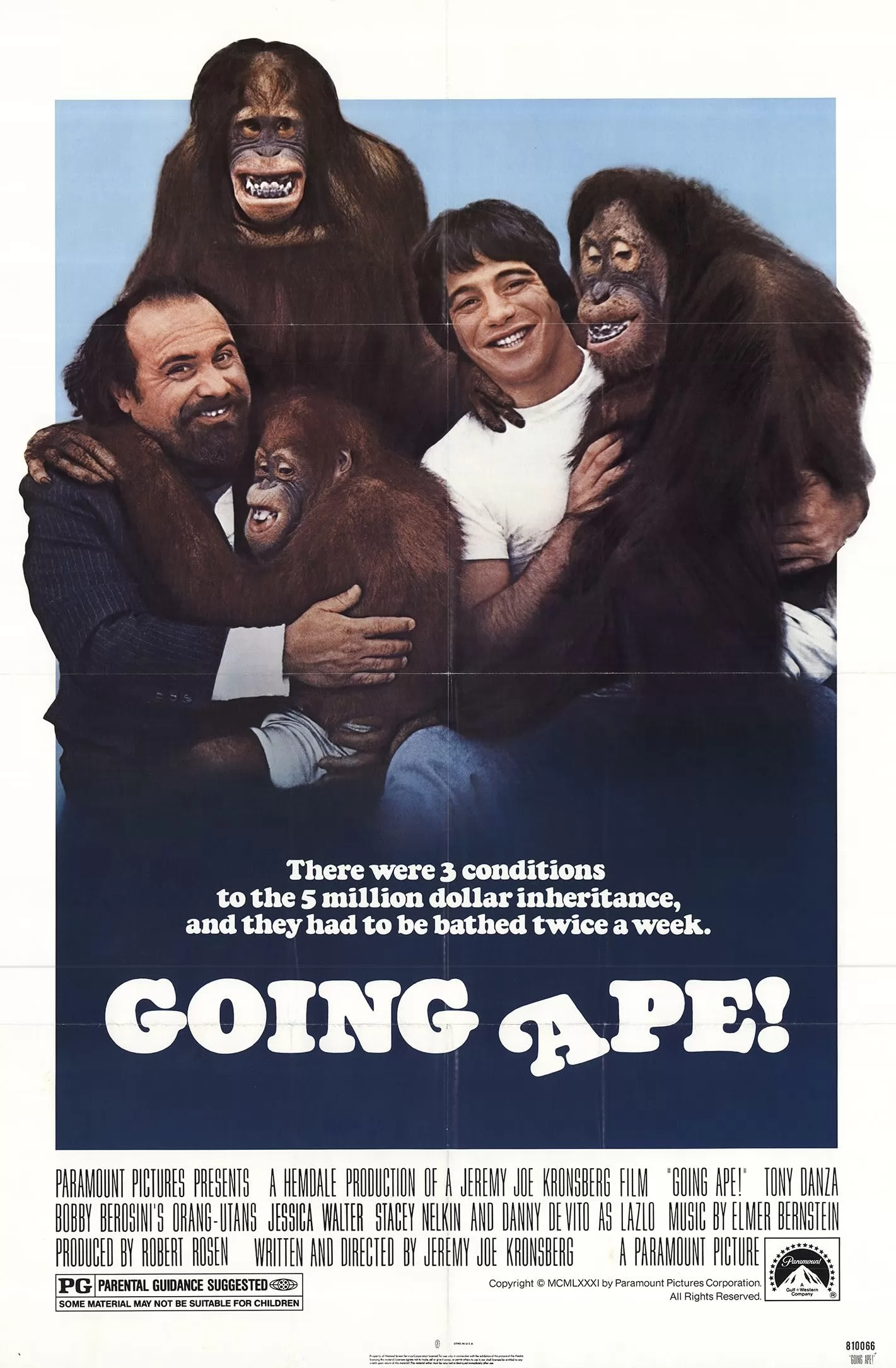 Обезьянник / Going Ape! (1981) отзывы. Рецензии. Новости кино. Актеры фильма Обезьянник. Отзывы о фильме Обезьянник