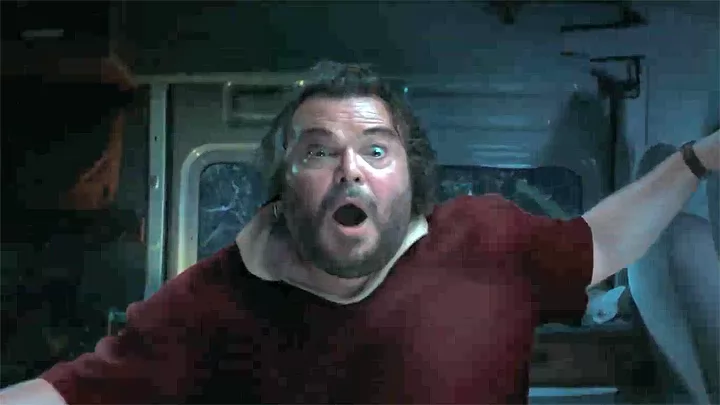 Джек Блэк в трейлере фильма "Анаконда"