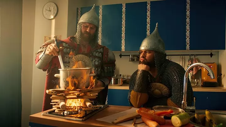 Роман Курцын и Роман Постовалов во втором трейлере фильма Богатыри