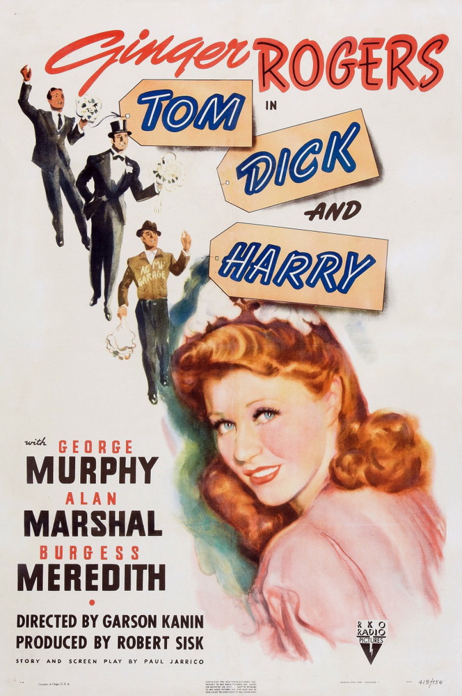 Том, Дик и Гарри / Tom Dick and Harry (1941) отзывы. Рецензии. Новости кино. Актеры фильма Том, Дик и Гарри. Отзывы о фильме Том, Дик и Гарри