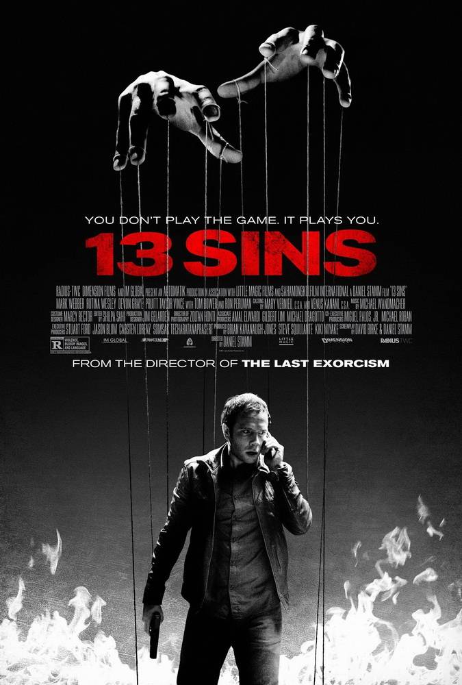 13 грехов / 13 Sins (2014) отзывы. Рецензии. Новости кино. Актеры фильма 13 грехов. Отзывы о фильме 13 грехов