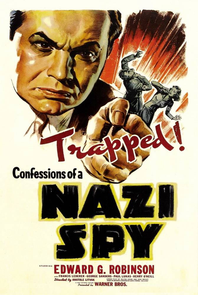 Признания нацистского шпиона / Confessions of a Nazi Spy (1939) отзывы. Рецензии. Новости кино. Актеры фильма Признания нацистского шпиона. Отзывы о фильме Признания нацистского шпиона